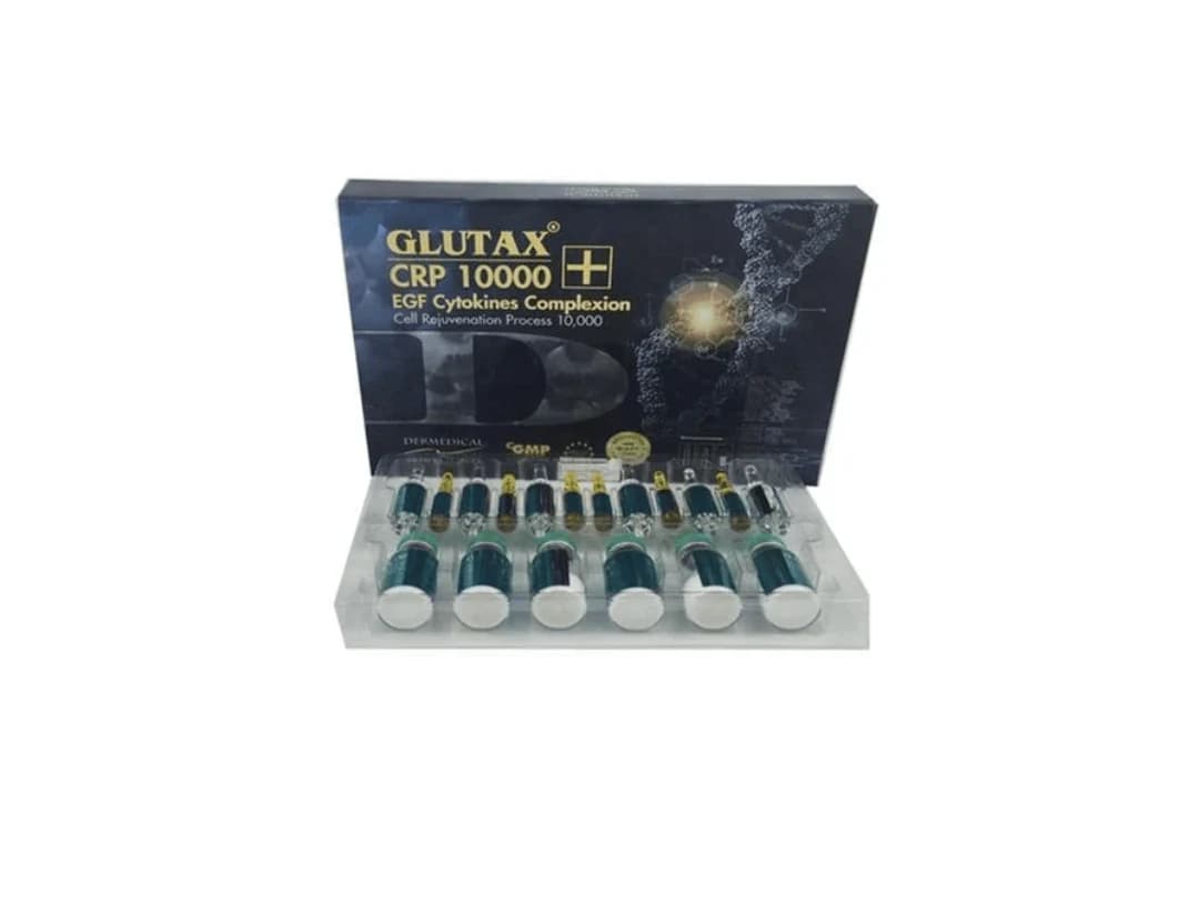Glutax CRP 10000 EGF Cytokines Complexion Skin Whitening Glutathione Injection