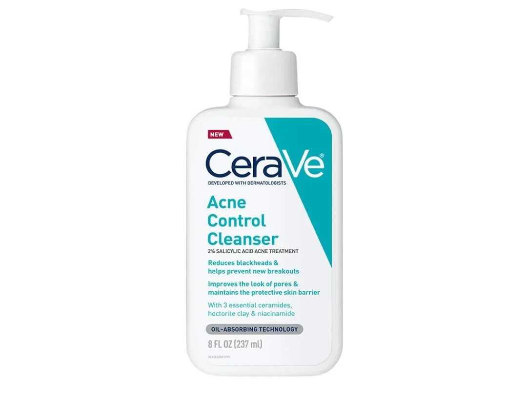 CeraVe Acne Control Cleanser 237ml | 2% Salicylic Acid Treatment for Clearer Skin