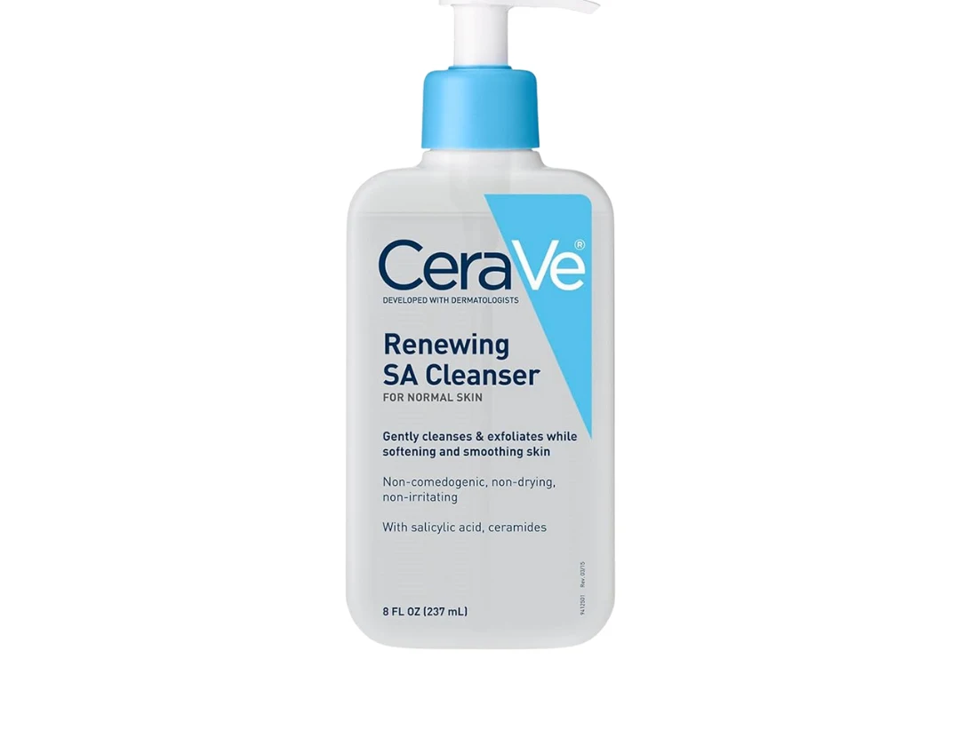 CeraVe Renewing SA Cleanser 237ml | Exfoliating Face & Body Wash with Salicylic Acid
