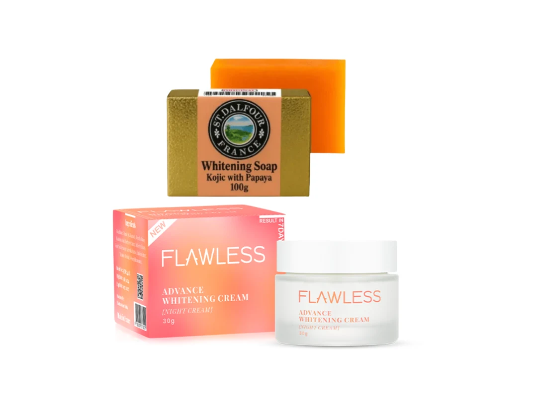 Flawless Cream With Dalfour Soap For Magical Whitening
