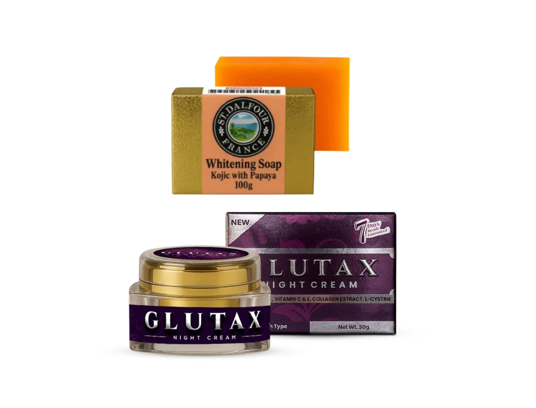 Glutax Cream With Dalfour Soap Amazing Whitening Secret Combo