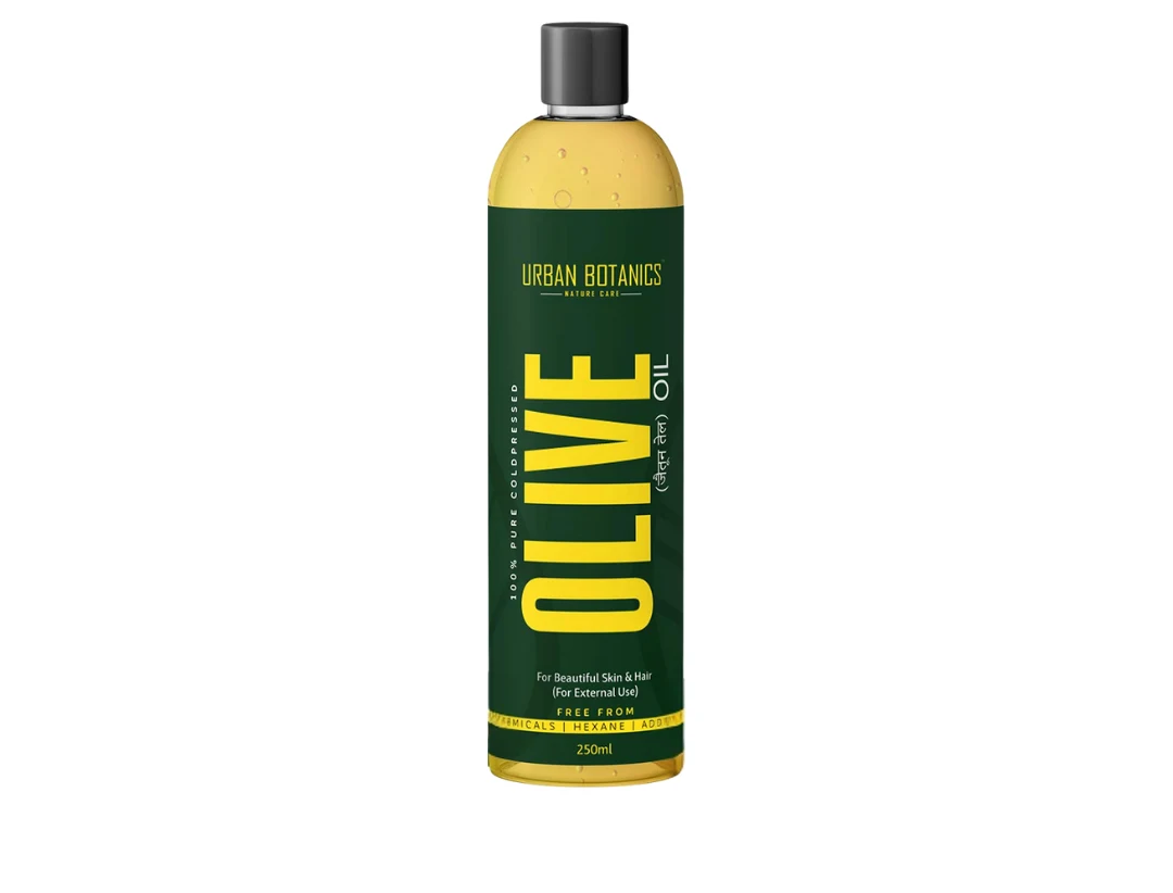 Urban Botanics 100% Pure Cold Pressed Olive Oil – For Glowing Skin, Strong Hair & Deep Moisture (250ml)